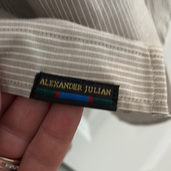 Nordstrom Men's Beige Striped Shirt - Picture 2 of 9